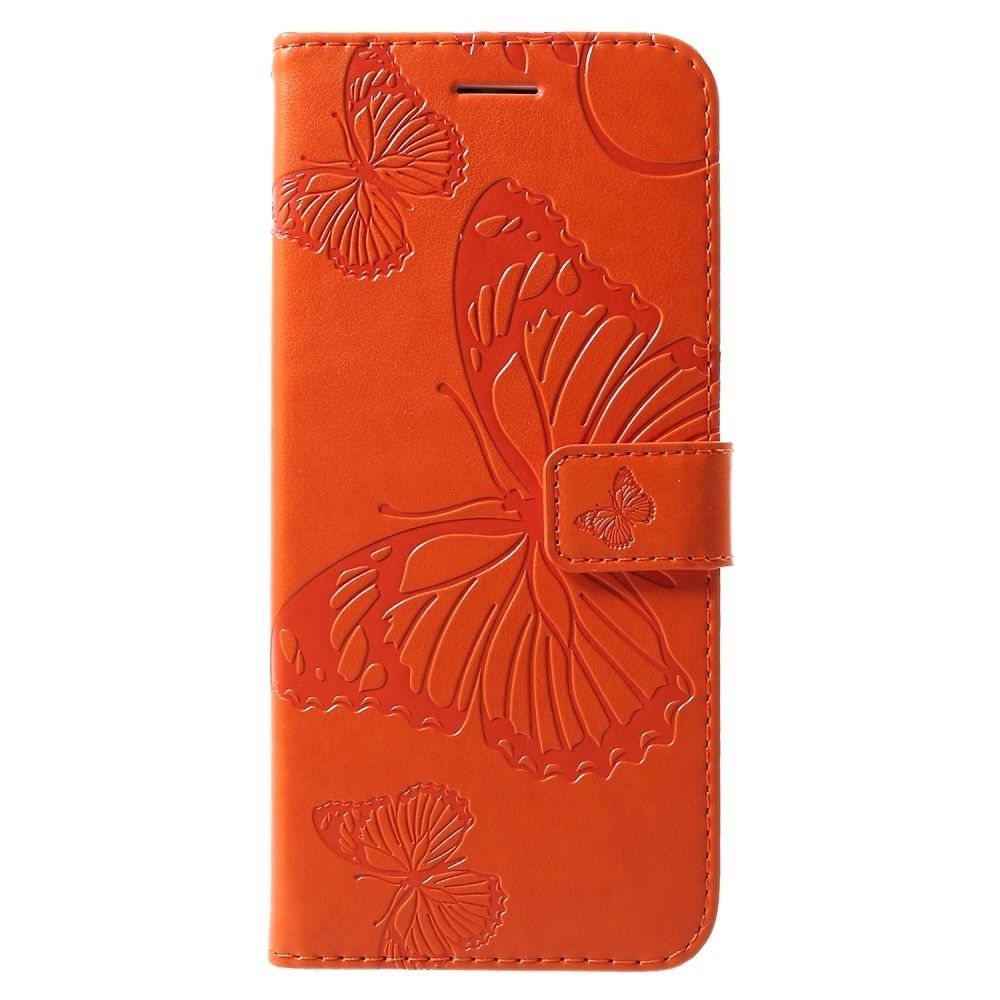 marque generique - Etui en PU aimanté papillon avec support orange pour votre Huawei P30 Pro - Autres accessoires smartphone