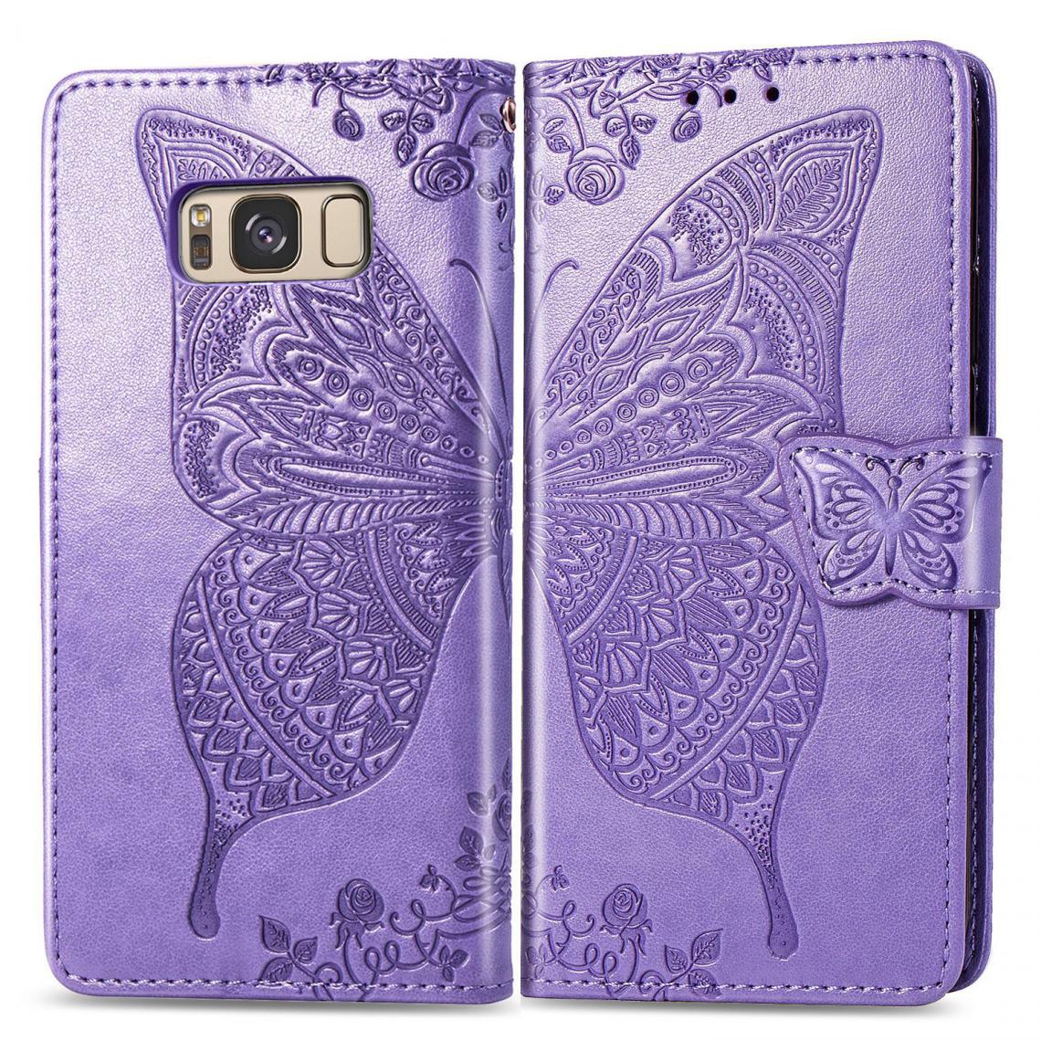 OtterBox - Samsung Galaxy S8 Plus Housse Etui Coque de protection type portefeuille Papillon [Violet] - Coque, étui smartphone