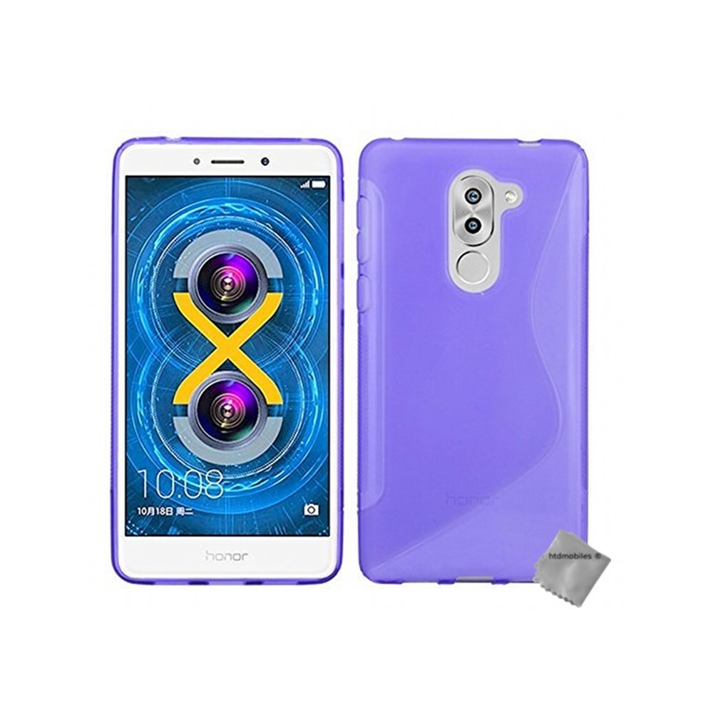 Htdmobiles - Housse etui coque pochette silicone gel fine pour Huawei Honor 6X Pro + film ecran - MAUVE - Autres accessoires smartphone