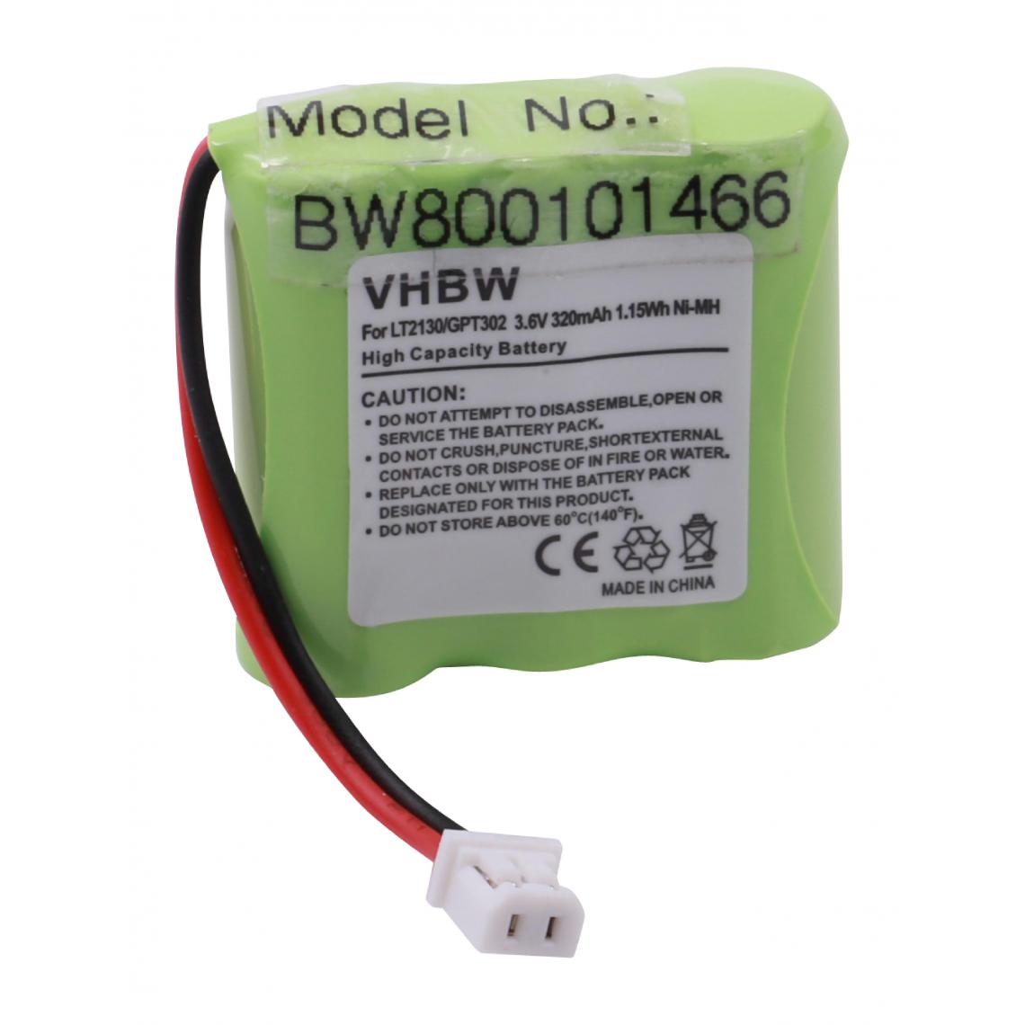 Vhbw - vhbw NiMH batterie 320mAh (3.6V) pour téléphone fixe sans fil Sagem D10T comme LT2130. - Batterie téléphone