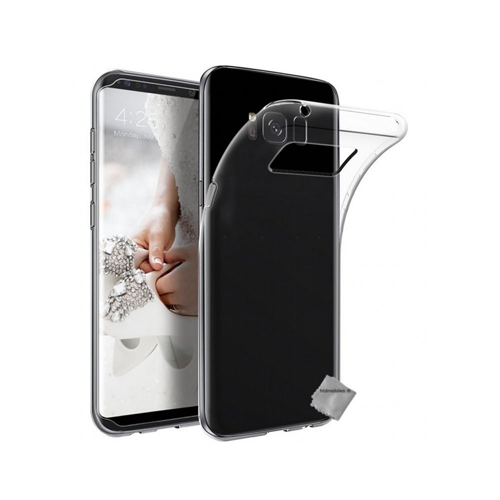 Htdmobiles - Housse coque gel Samsung G955F Galaxy S8 Plus + verre trempe - TPU TRANSPARENT - Autres accessoires smartphone