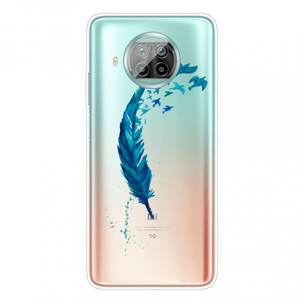 Other - Coque en TPU à motifs clair souple plume bleue pour votre Xiaomi Mi 10T Lite 5G - Coque, étui smartphone