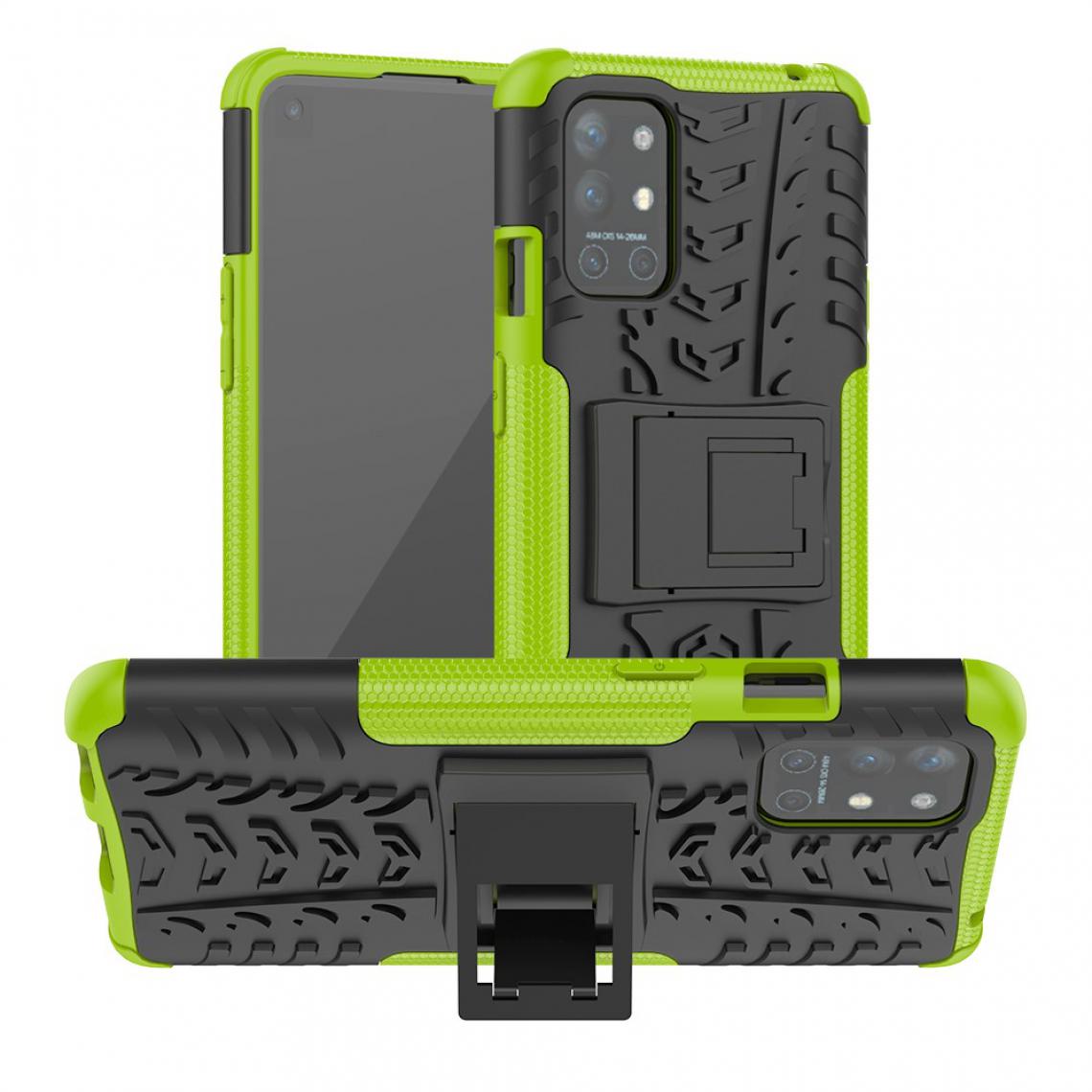 Other - Coque en TPU Modèle de pneu 2 en 1 avec béquille vert pour votre OnePlus 9R/8T - Coque, étui smartphone