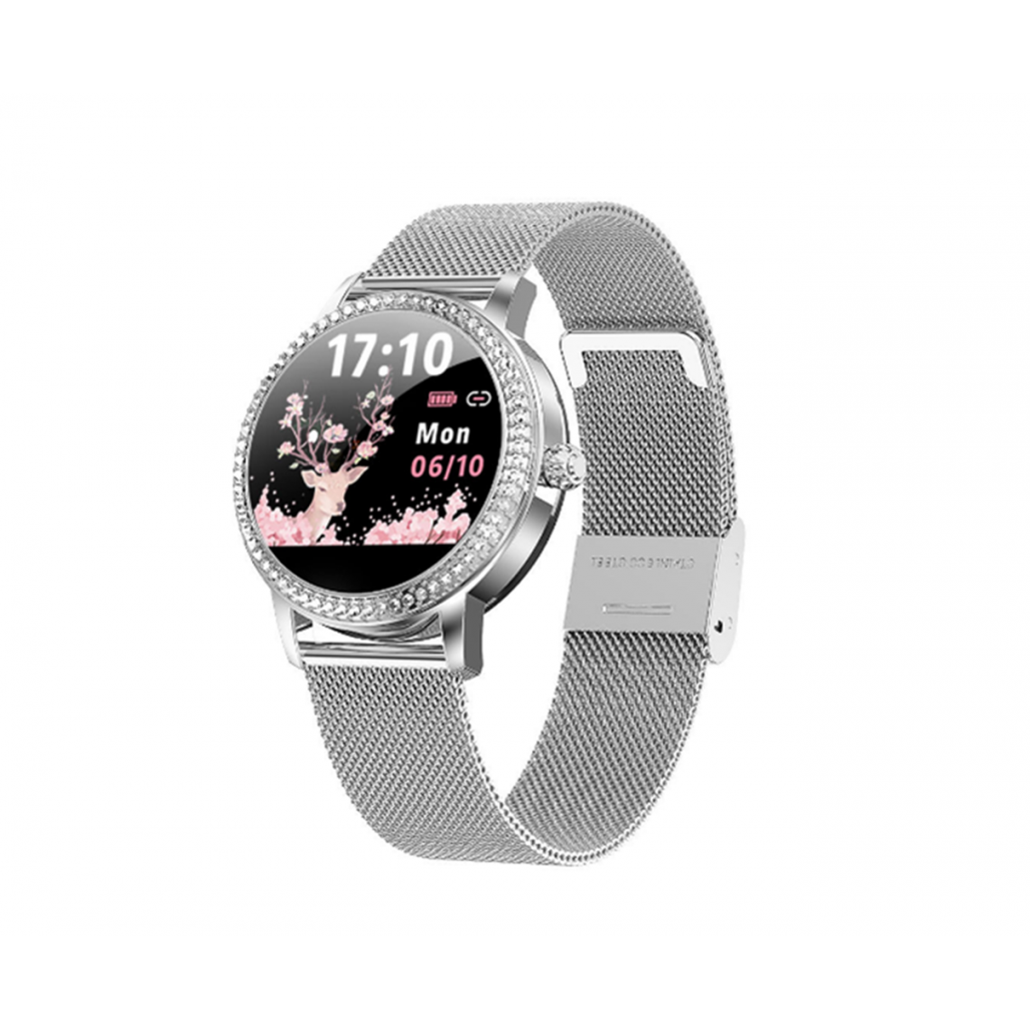 Generic - LW20 Femme Smart Watch Circulaire Sports Couleur Couleur Podomètre Crème cardiaque Tendance artérielle Bracelet de sommeil-1 # -Silver - Montre connectée
