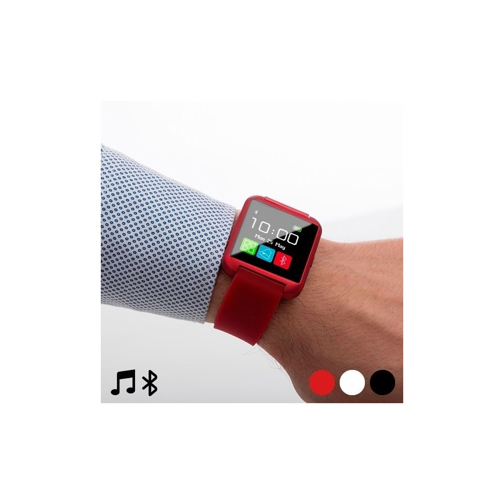 Totalcadeau - Montre Smartwatch Bluetooth intelligente multifonction rouge - Montre connectée