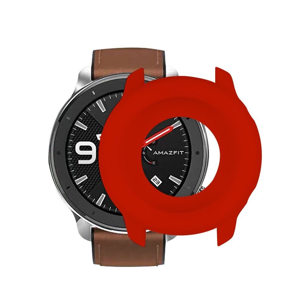 marque generique - Bumper en silicone Cadre rouge pour votre Huami Amazfit GTR 42mm - Accessoires bracelet connecté