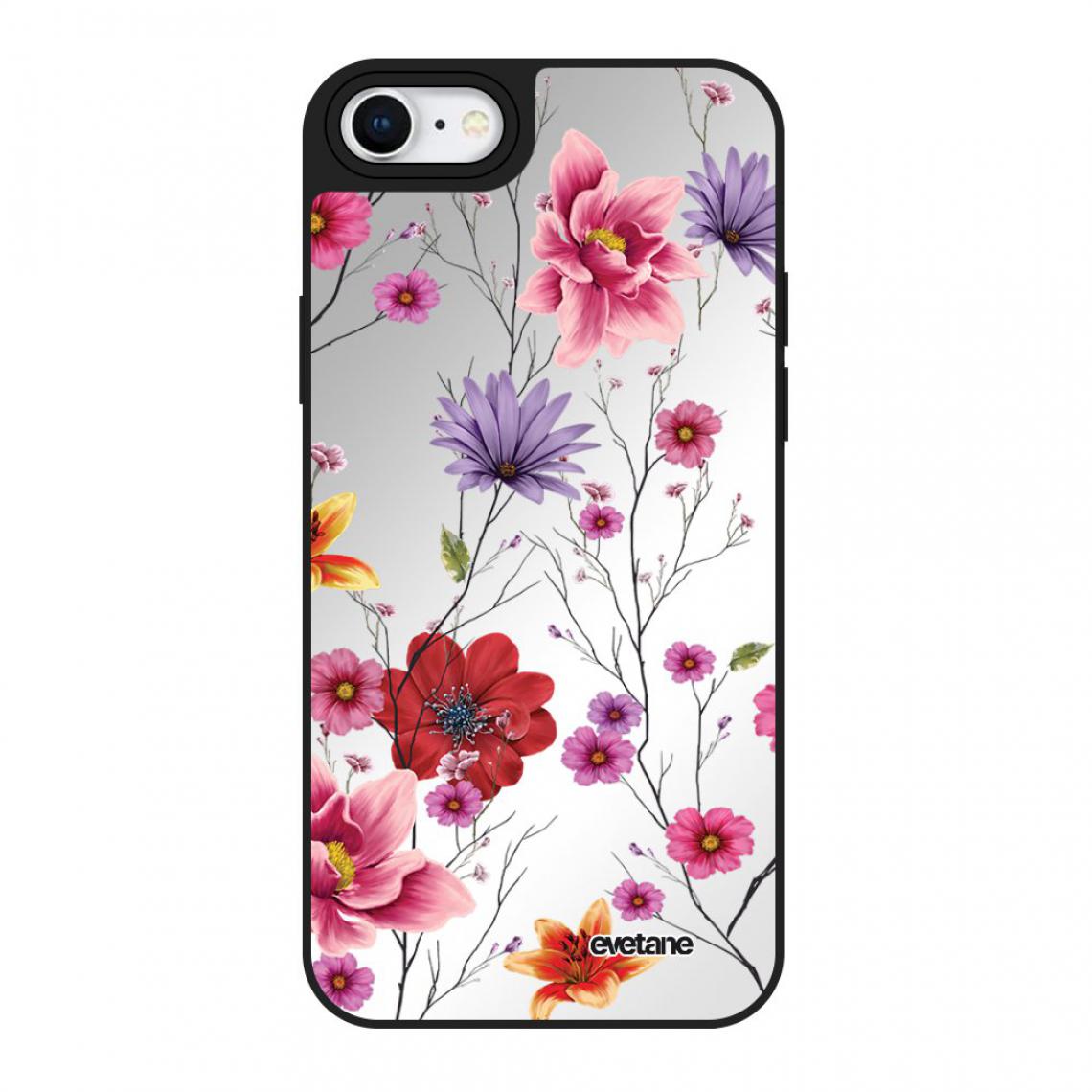 Evetane - Coque iPhone 7/8/SE 2020 miroir Fleurs Multicolores Evetane - Coque, étui smartphone