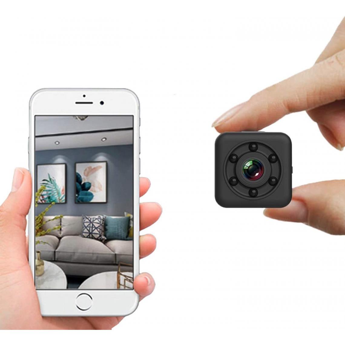 Chrono - Mini caméra Wifi image vidéo caméra cachée petit portable sans fil avec vision nocturne, conception étanche 30m pour extérieur intérieur (utilisation connectée wifi) - Autres accessoires smartphone