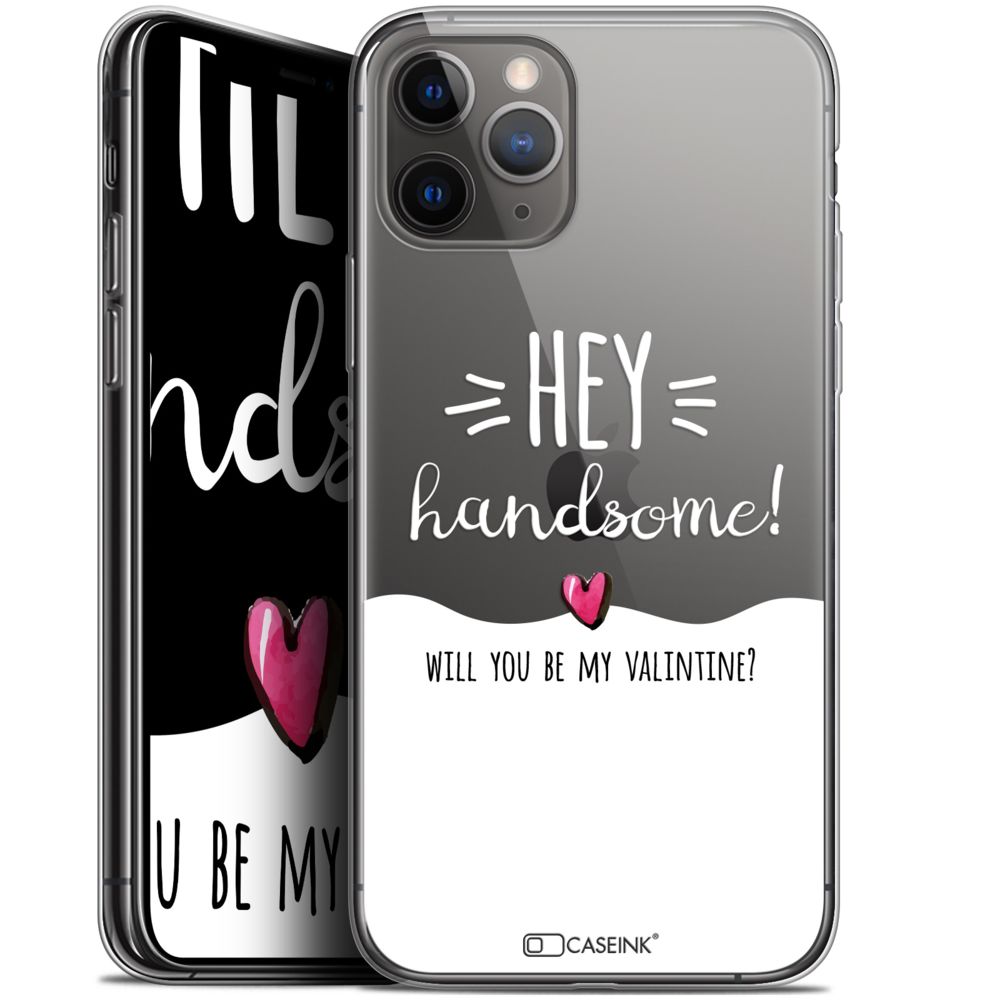 Caseink - Coque Pour Apple iPhone 11 Pro (5.8 ) [Gel HD Collection Love Saint Valentin Design Hey Handsome ! - Souple - Ultra Fin - Imprimé en France] - Coque, étui smartphone