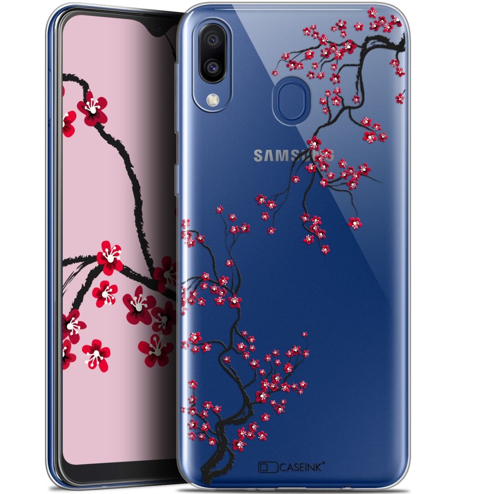 Caseink - Coque Pour Samsung Galaxy M20 (6.3 ) [Gel HD Collection Summer Design Sakura - Souple - Ultra Fin - Imprimé en France] - Coque, étui smartphone