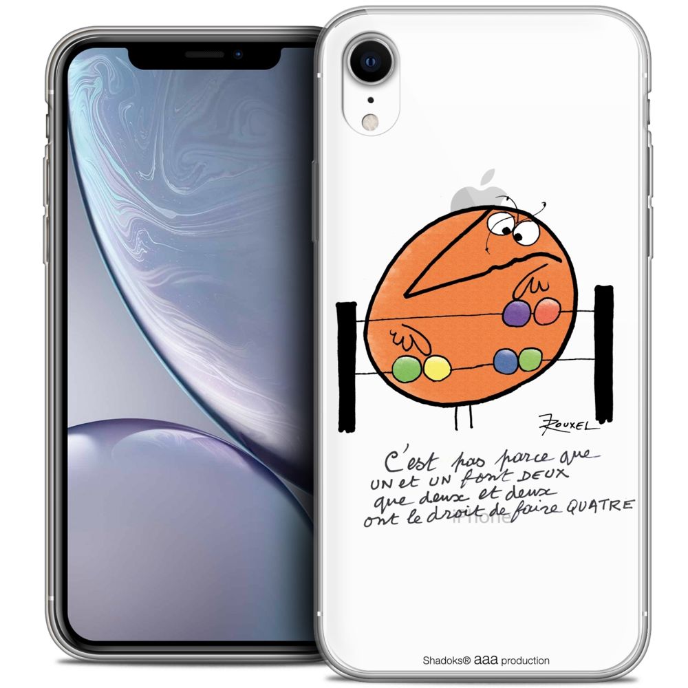 Caseink - Coque Housse Etui Apple iPhone Xr (6.1 ) [Crystal Gel HD Collection Les Shadoks ? Design Mathématique - Souple - Ultra Fin - Imprimé en France] - Coque, étui smartphone