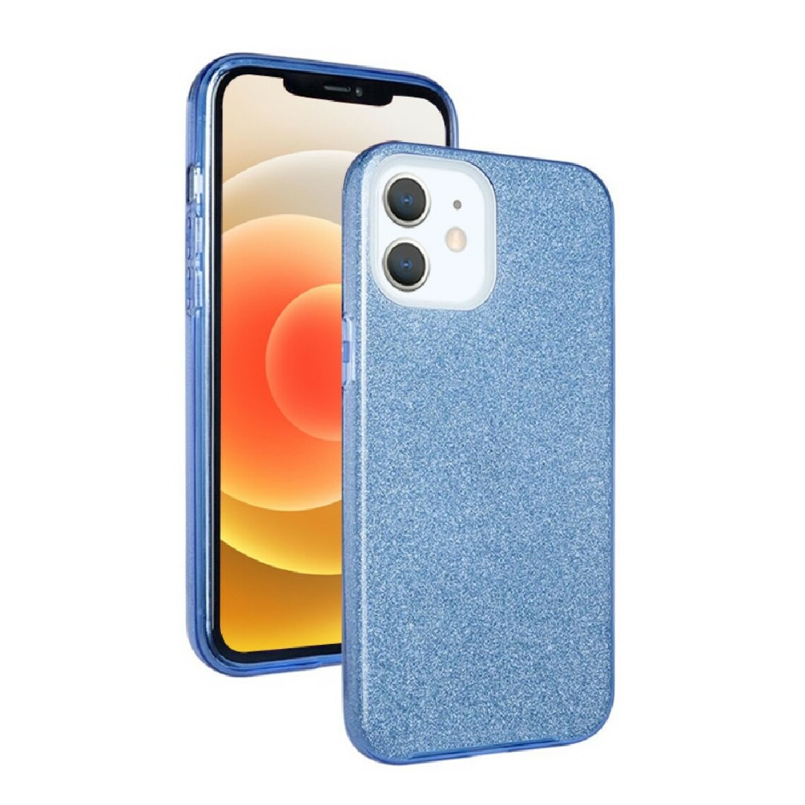 Nxe - Coque en TPU design pailleté bleu pour votre Apple iPhone 12 Mini - Coque, étui smartphone