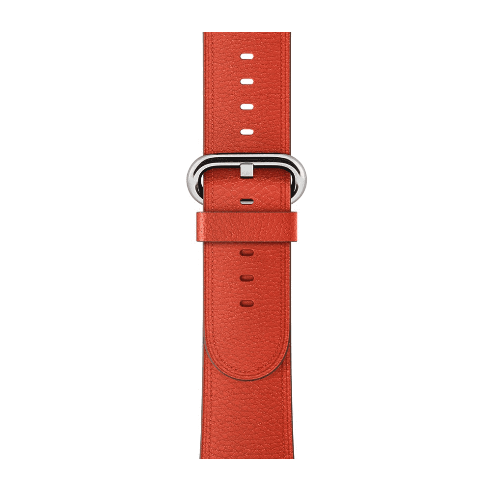 Apple - Bracelet Boucle Rouge cuir 38/40 mm - MMAH2ZM/A - Accessoires Apple Watch