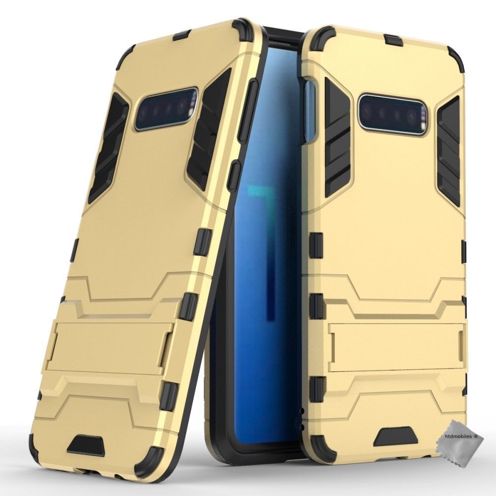 Htdmobiles - Housse etui coque rigide anti choc pour Samsung Galaxy S10e + film ecran - OR - Autres accessoires smartphone