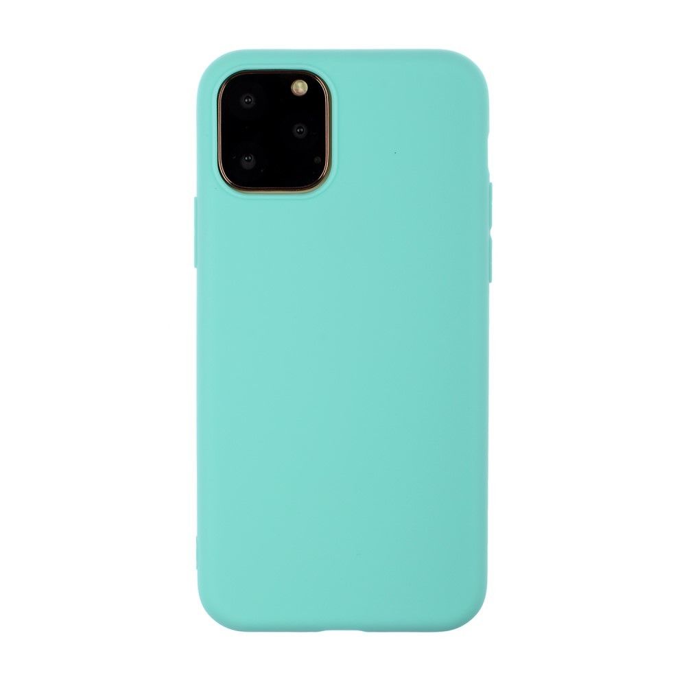 marque generique - Coque en TPU couleur pure souple cyan pour votre Apple iPhone 11 6.1 pouces - Coque, étui smartphone