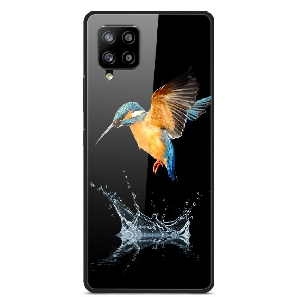 Other - Coque en TPU verre d'impression de style fantaisie oiseau pour votre Samsung Galaxy A42 5G - Coque, étui smartphone
