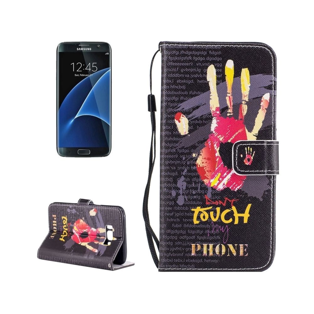 Wewoo - Housse Étui pour Samsung Galaxy S8 + / G9550 Ne touchez pas mon téléphone à la main motif horizontal en cuir flip avec support & Slots de cartes Portefeuille - Coque, étui smartphone