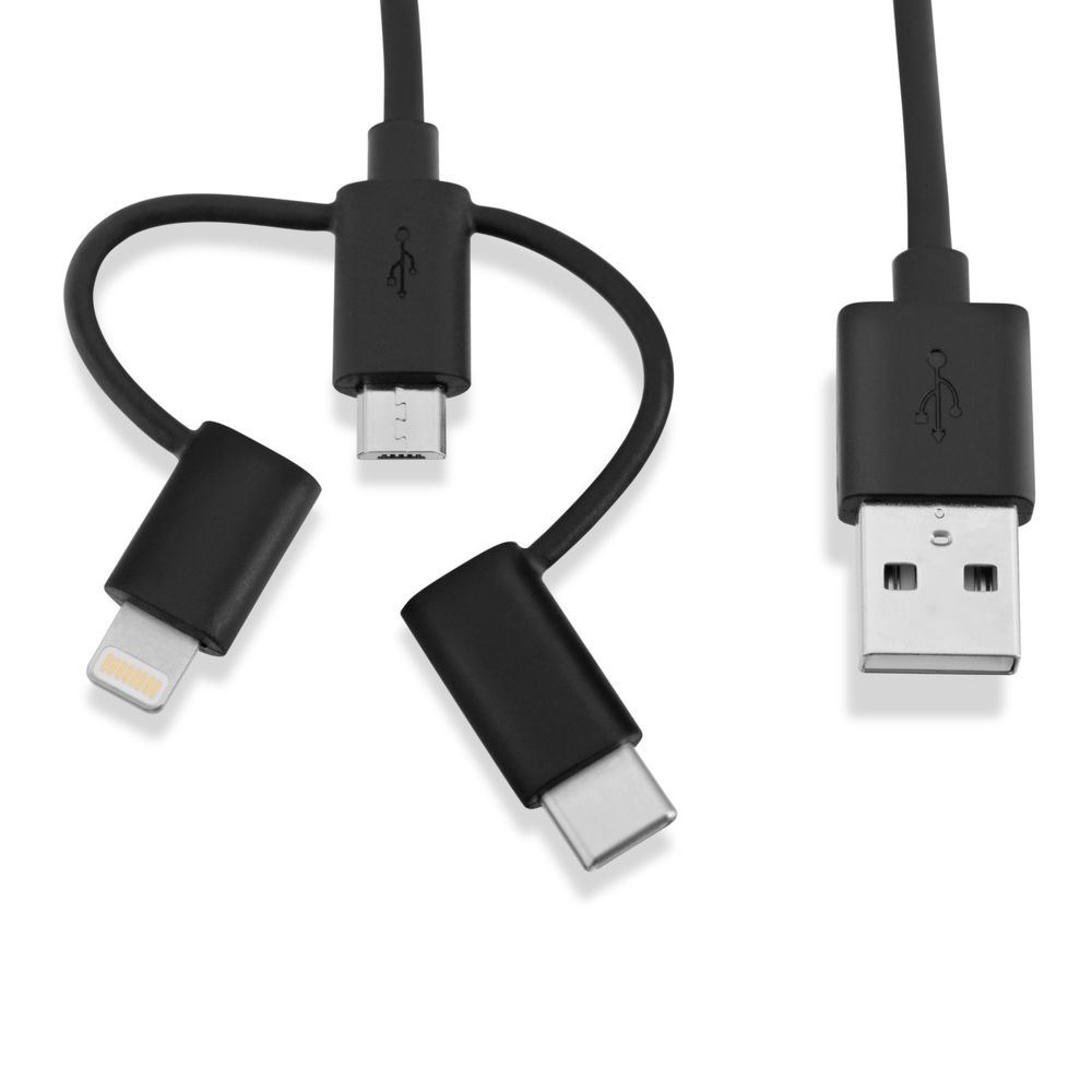 V7 - V7 Câble 3 en 1 Lightning / micro-USB / USB-C - Autres accessoires smartphone