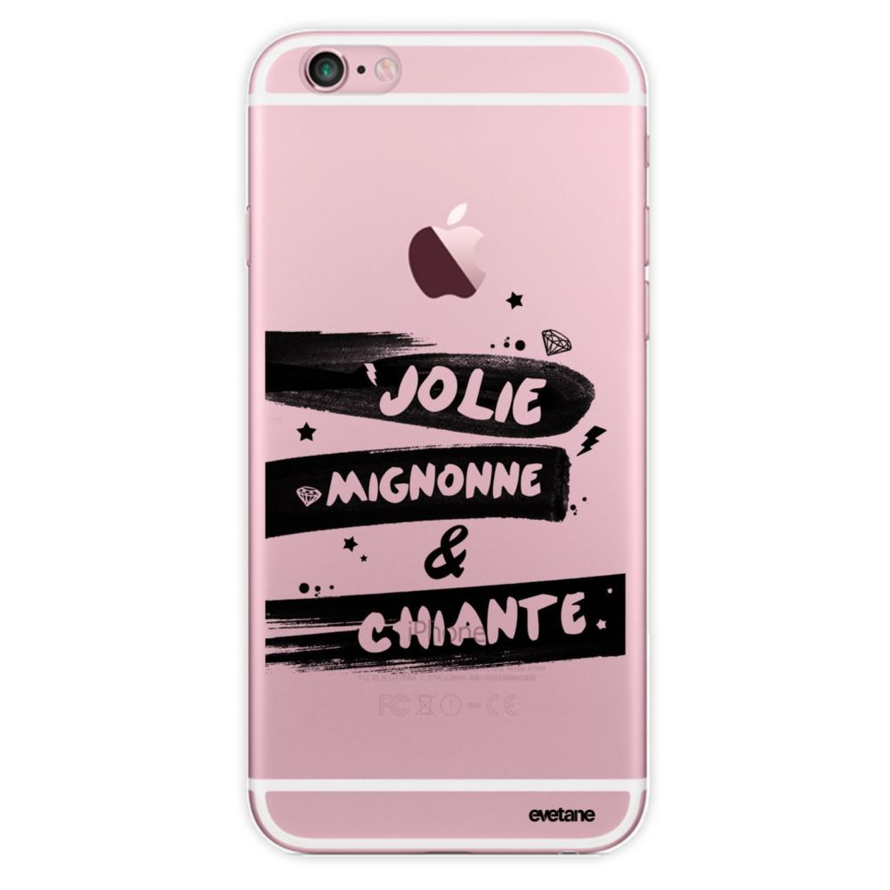 Evetane - Coque iPhone 6/6S rigide transparente Jolie Mignonne et chiante Ecriture Tendance et Design Evetane - Coque, étui smartphone
