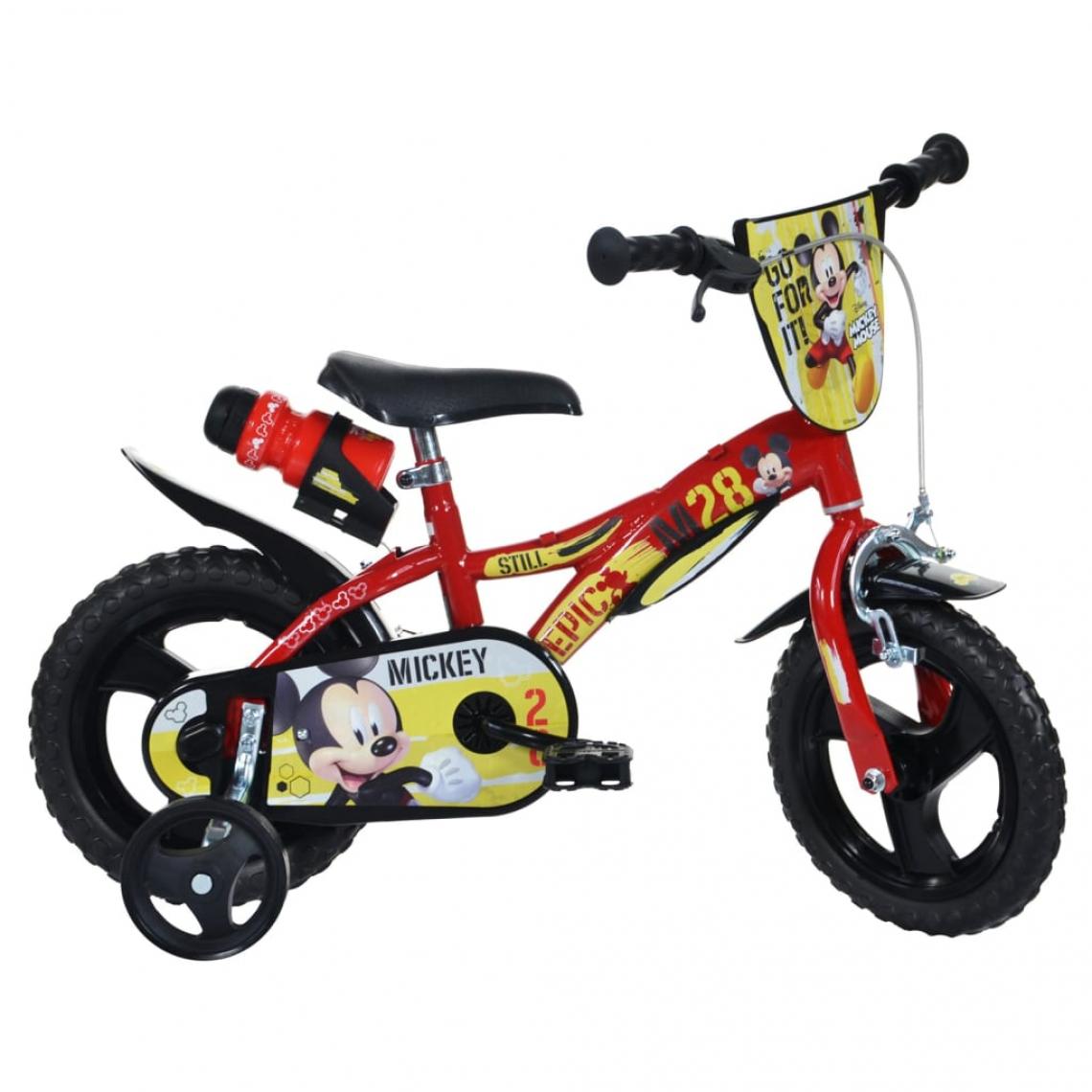 Dinobikes - Dino Bikes Vélo pour enfants Mickey Mouse Rouge 12" - Vélo électrique