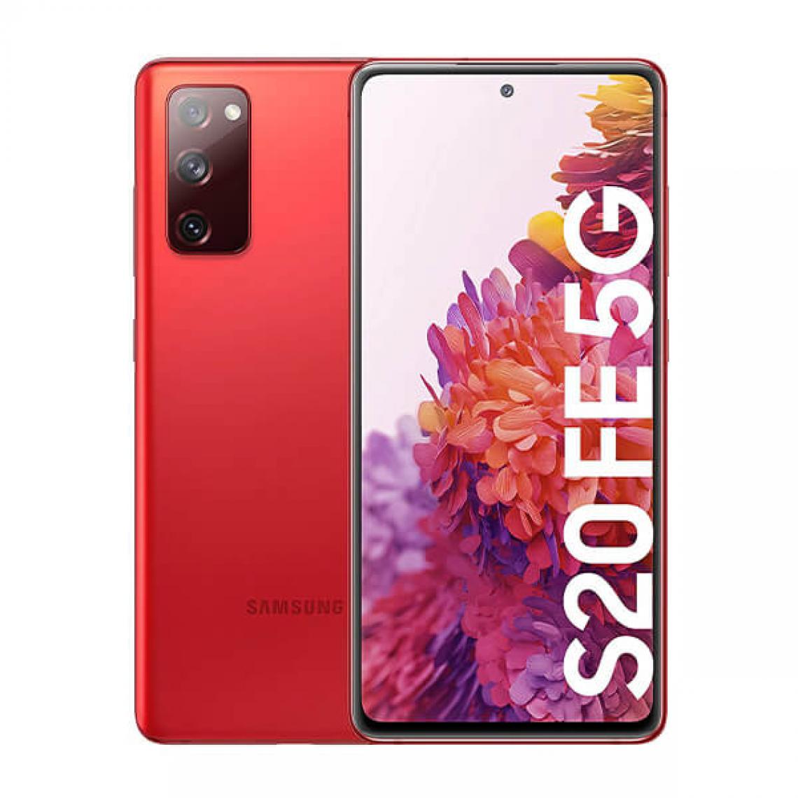 Samsung - Samsung Galaxy S20 FE 5G 6Go/128Go Rouge (Cloud Red) Dual SIM G781B - Smartphone Android