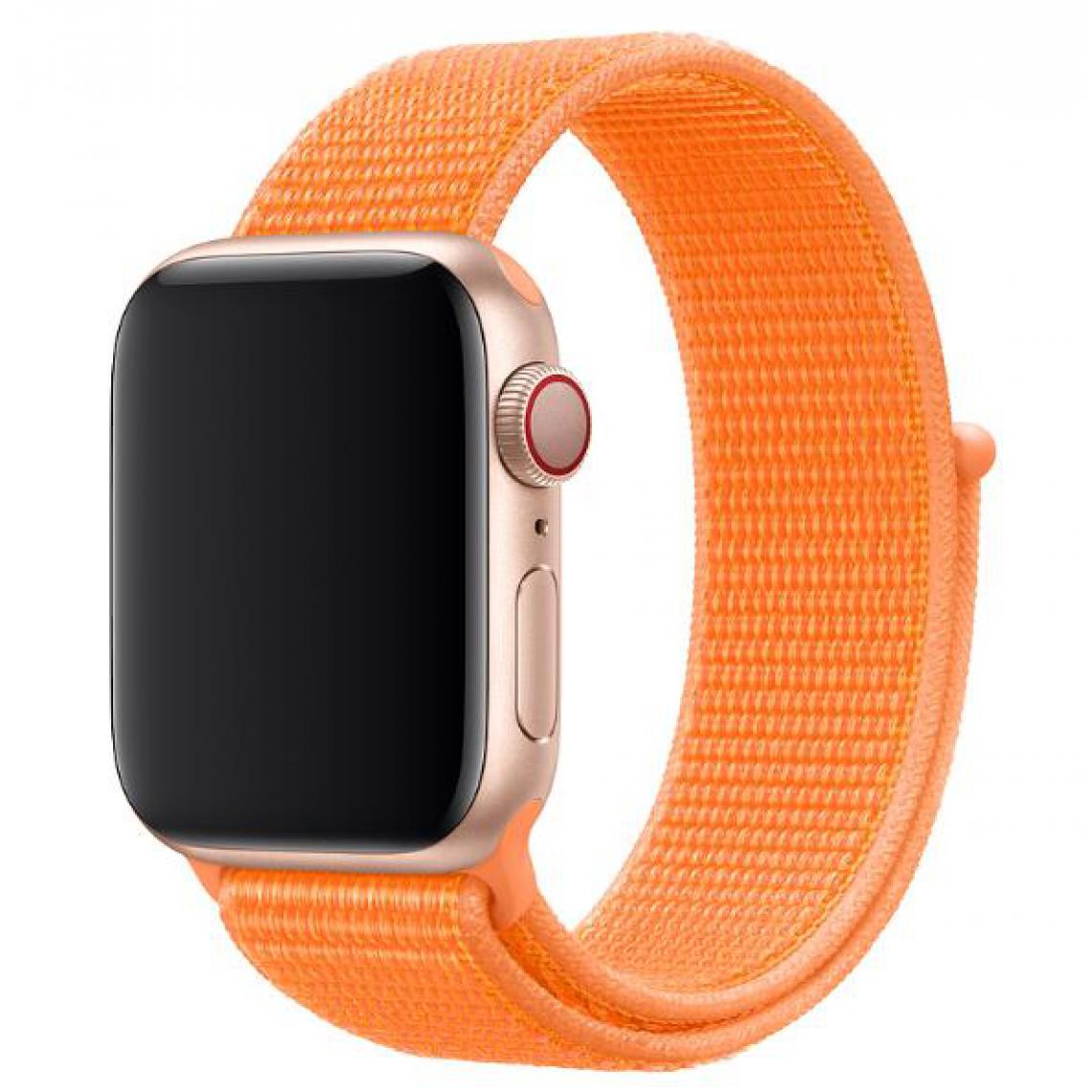 Phonecare - Bracelet Nylon Doux pour Apple Watch Seriess 4 - 40mm - Orange - Autres accessoires smartphone