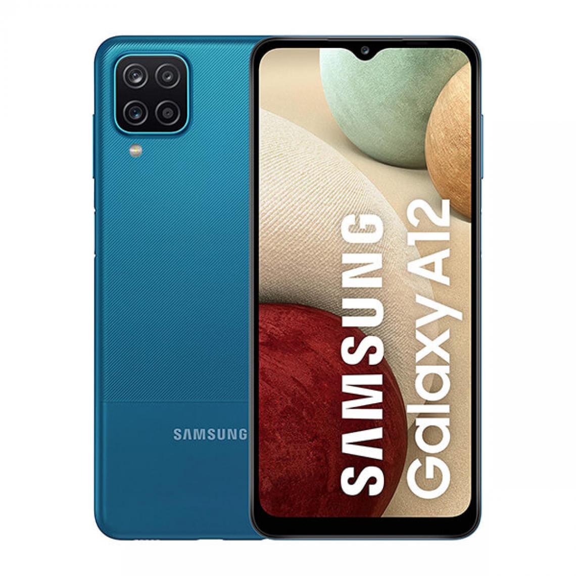 Samsung - Samsung Galaxy A12 4Go/128Go Bleu (Blue) Dual SIM A125F - Smartphone Android