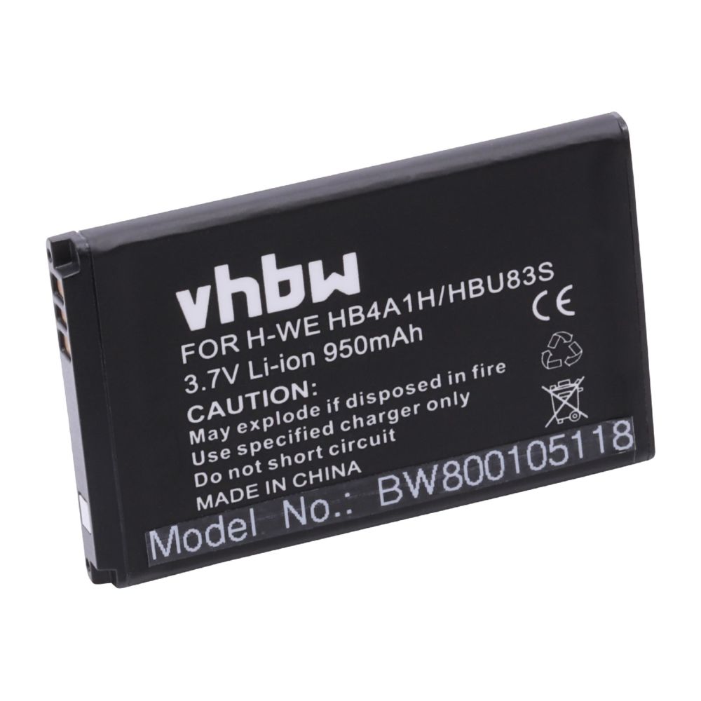 Vhbw - vhbw Batterie 950mAh pour smartphone Huawei HWM636, HWM636-R, M318, M635, M636, Vodafone 715, 716, 736. VF815, VF716, VF736 comme HB4A1H, HBU83S. - Batterie téléphone