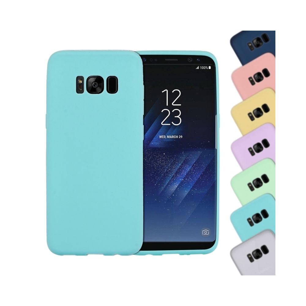 Wewoo - Coque bleu pour Samsung Galaxy S8 Belle Candy Couleurs Soft TPU Housse de protection - Coque, étui smartphone