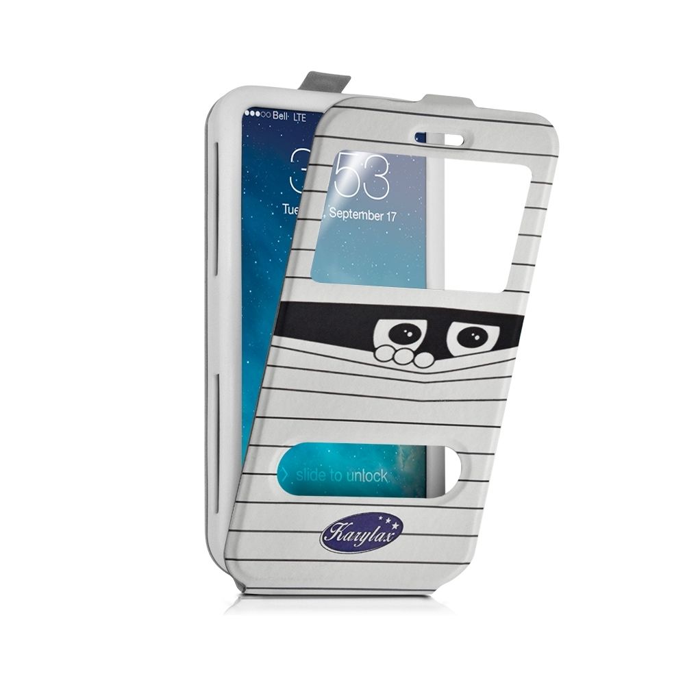 Karylax - Etui Coque Silicone S-View Motif SC04 Universel S pour Alcatel One Touch Pop S3 - Autres accessoires smartphone