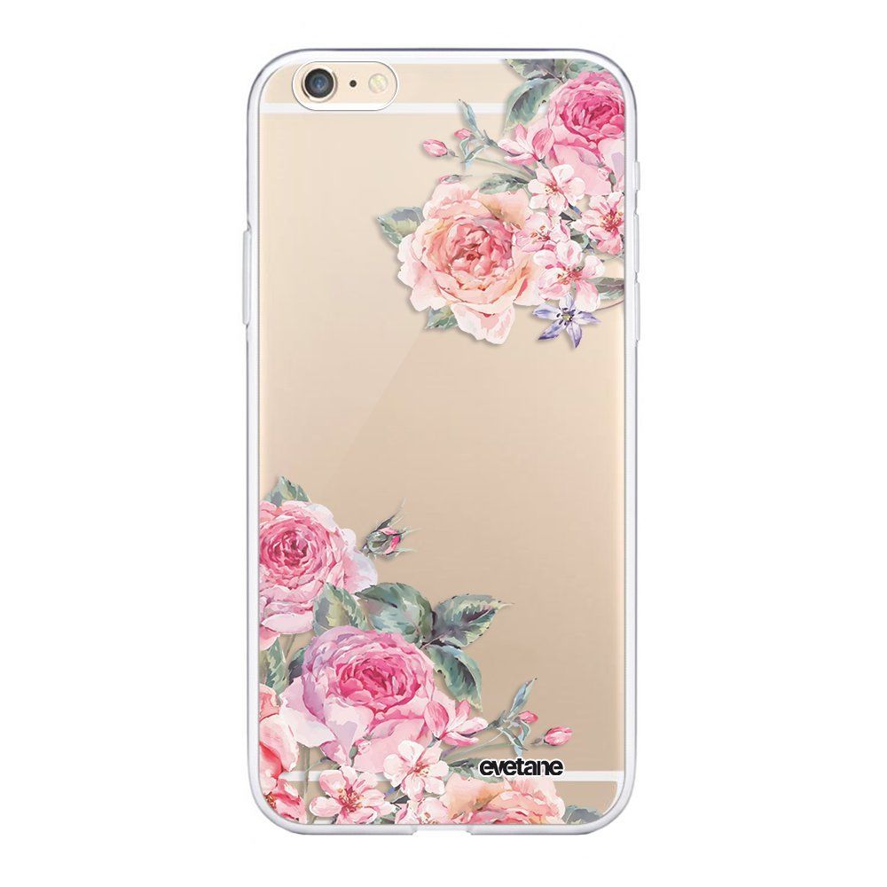Evetane - Coque iPhone 6 Plus / 6S Plus 360 intégrale transparente Roses roses Ecriture Tendance Design Evetane. - Coque, étui smartphone