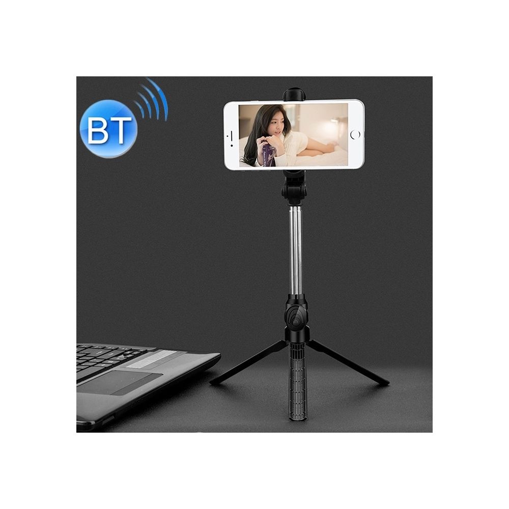 Wewoo - Monopode Selfie stick Multifonction Mobile Live Broadcast Bluetooth Trépied de poteau avec retardateur (Noir) - Autres accessoires smartphone