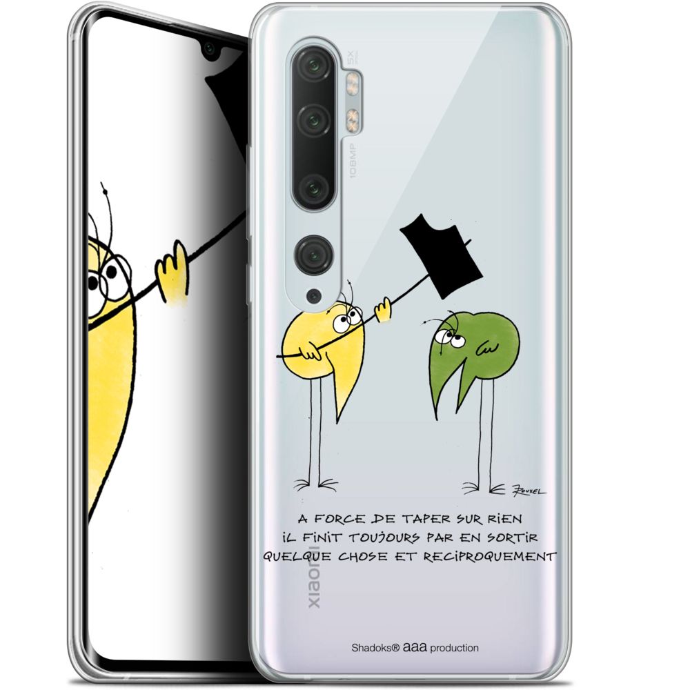 Caseink - Coque Pour Xiaomi Mi Note 10 / Pro (6.47 ) [Gel HD Collection Les Shadoks ? Design A Force - Souple - Ultra Fin - Imprimé en France] - Coque, étui smartphone