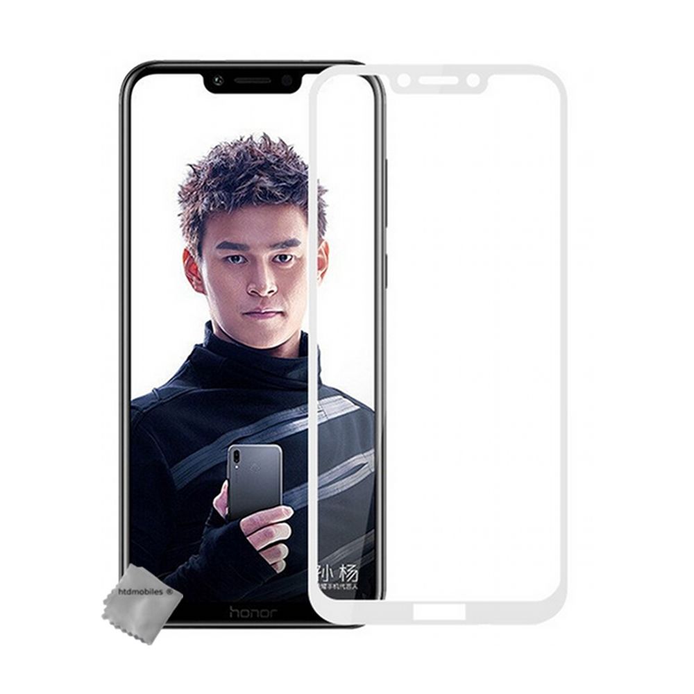 Htdmobiles - Film de protection verre trempe incurve integral Huawei Honor Play - BLANC - Protection écran smartphone