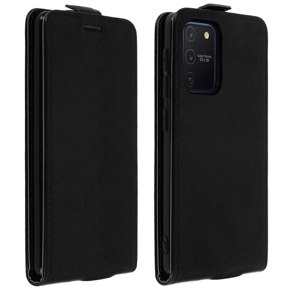 Avizar - Étui Samsung Galaxy S10 Lite Housse Clapet Vertical Protection Porte-carte Noir - Coque, étui smartphone