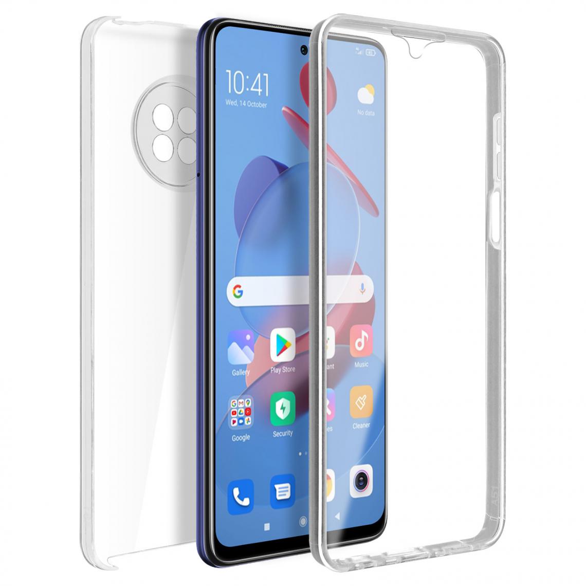 Avizar - Coque Xiaomi Mi 10T Lite Protection Arrière Rigide + Avant Souple Transparent - Coque, étui smartphone