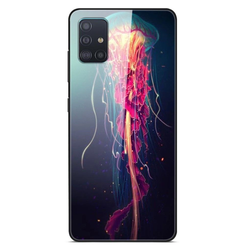 Generic - Coque en TPU hybride de verre d'impression de modèle poisson pour votre Samsung Galaxy A71 - Coque, étui smartphone