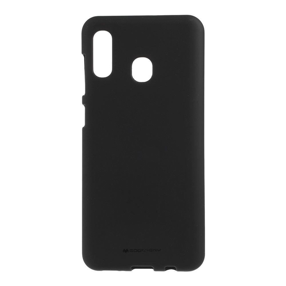 marque generique - Coque en TPU peau mate noir pour votre Samsung Galaxy A30/A20 - Coque, étui smartphone