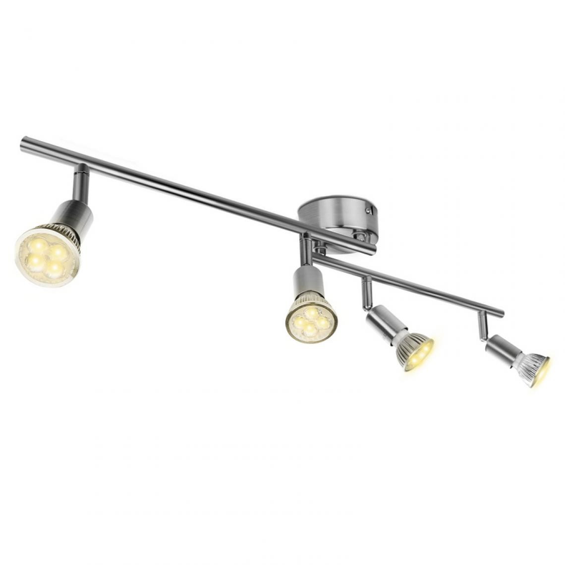 Einfeben - Spot de plafond à LED Spot de plafond GU10 Lampe spot à 4 flammes - Lampe connectée