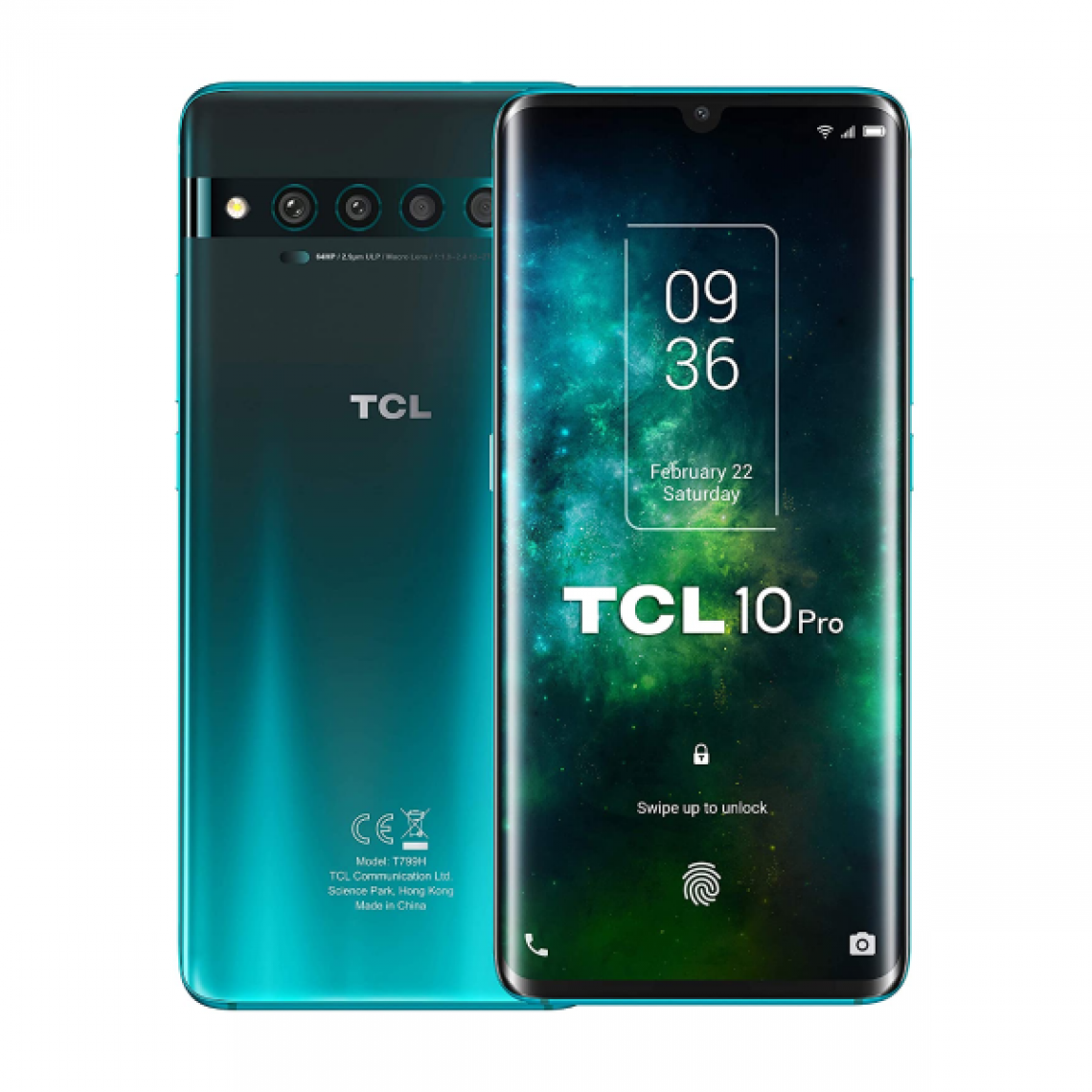 TCL - TCL 10 Pro 6Go/128Go Vert (Forest Mist Green) Dual SIM T799H - Smartphone Android