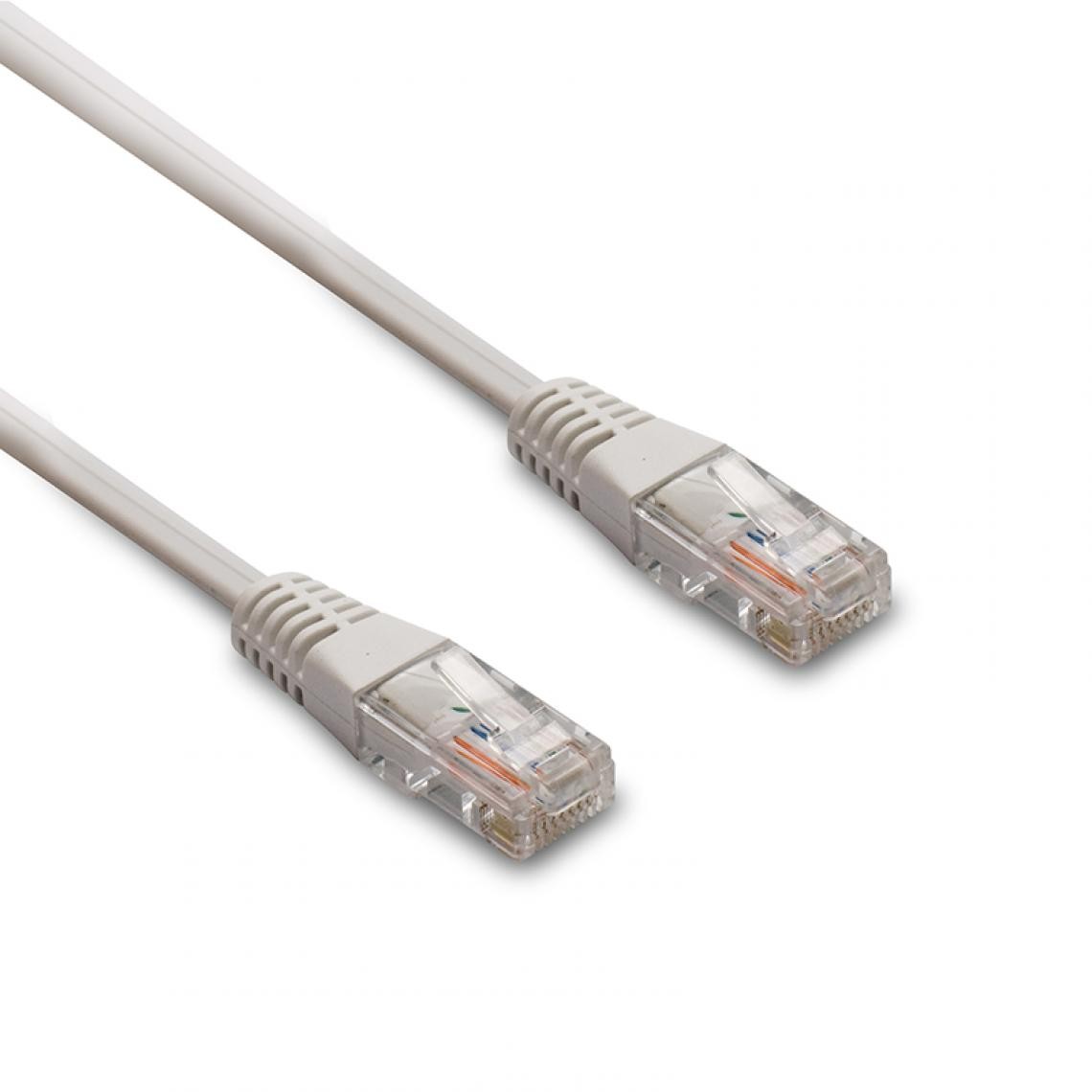 Metronic - Câble Ethernet RJ45 CAT 5e mâle/mâle droit - UTP 5 m - Autres accessoires smartphone
