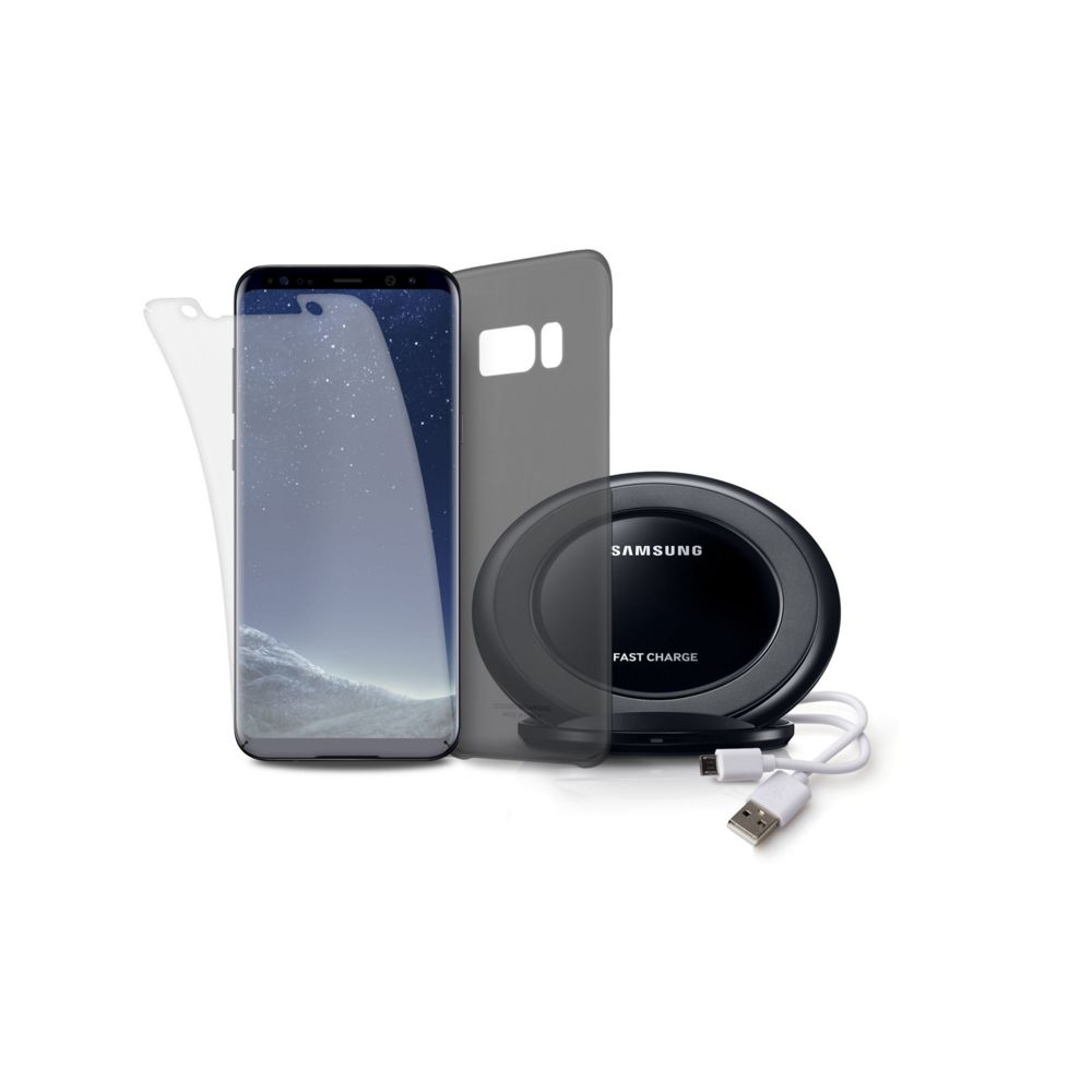 Samsung - Premium Kit Galaxy S8 Plus - Noir - Autres accessoires smartphone