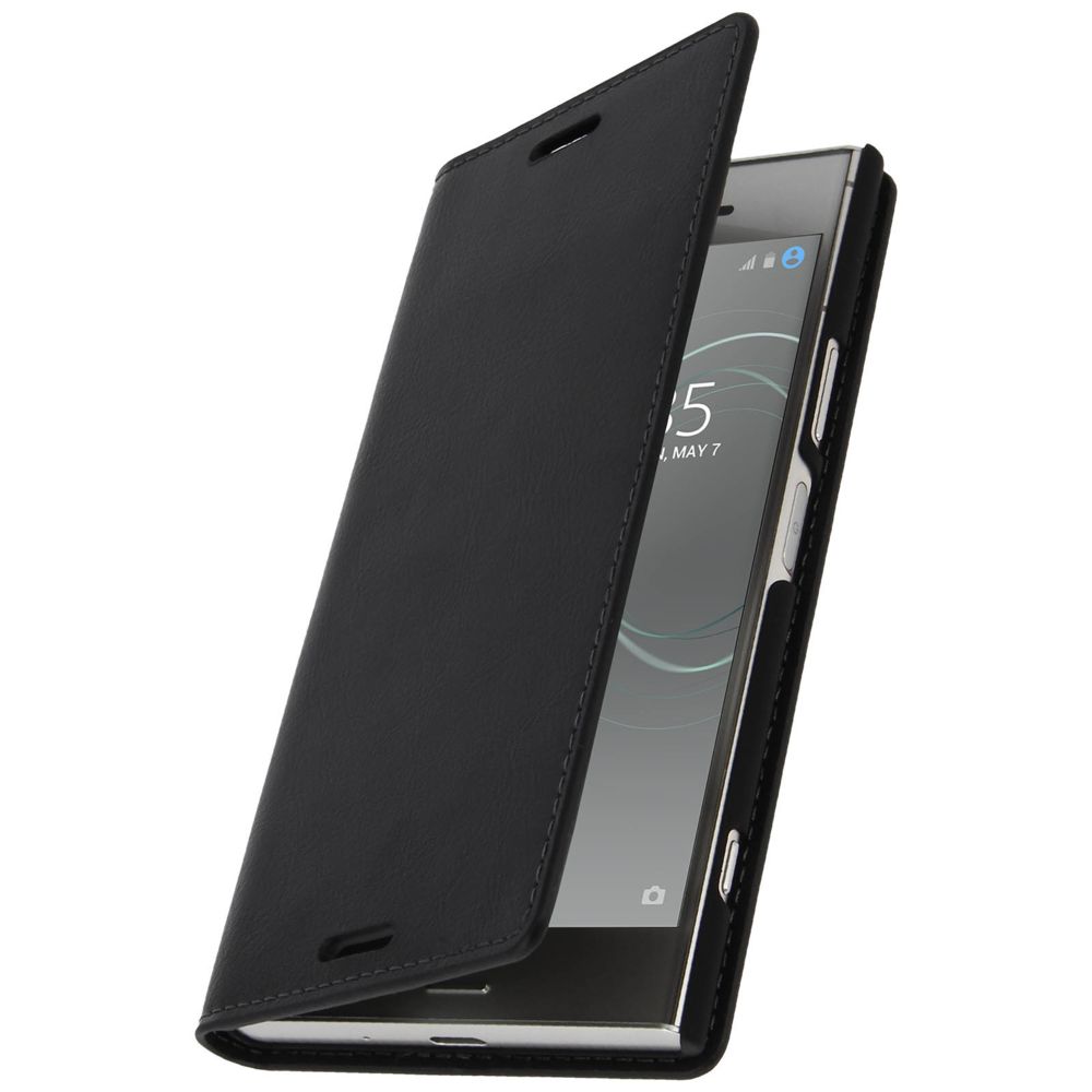 Avizar - Etui Xperia XZ1 Housse folio cuir protection intégrale - noir - Coque, étui smartphone