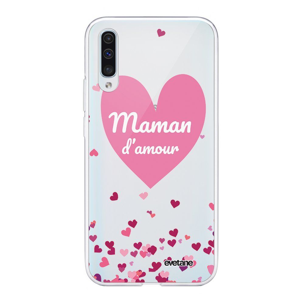 Evetane - Coque Samsung Galaxy A70 360 intégrale transparente Maman d'amour coeurs Ecriture Tendance Design Evetane. - Coque, étui smartphone