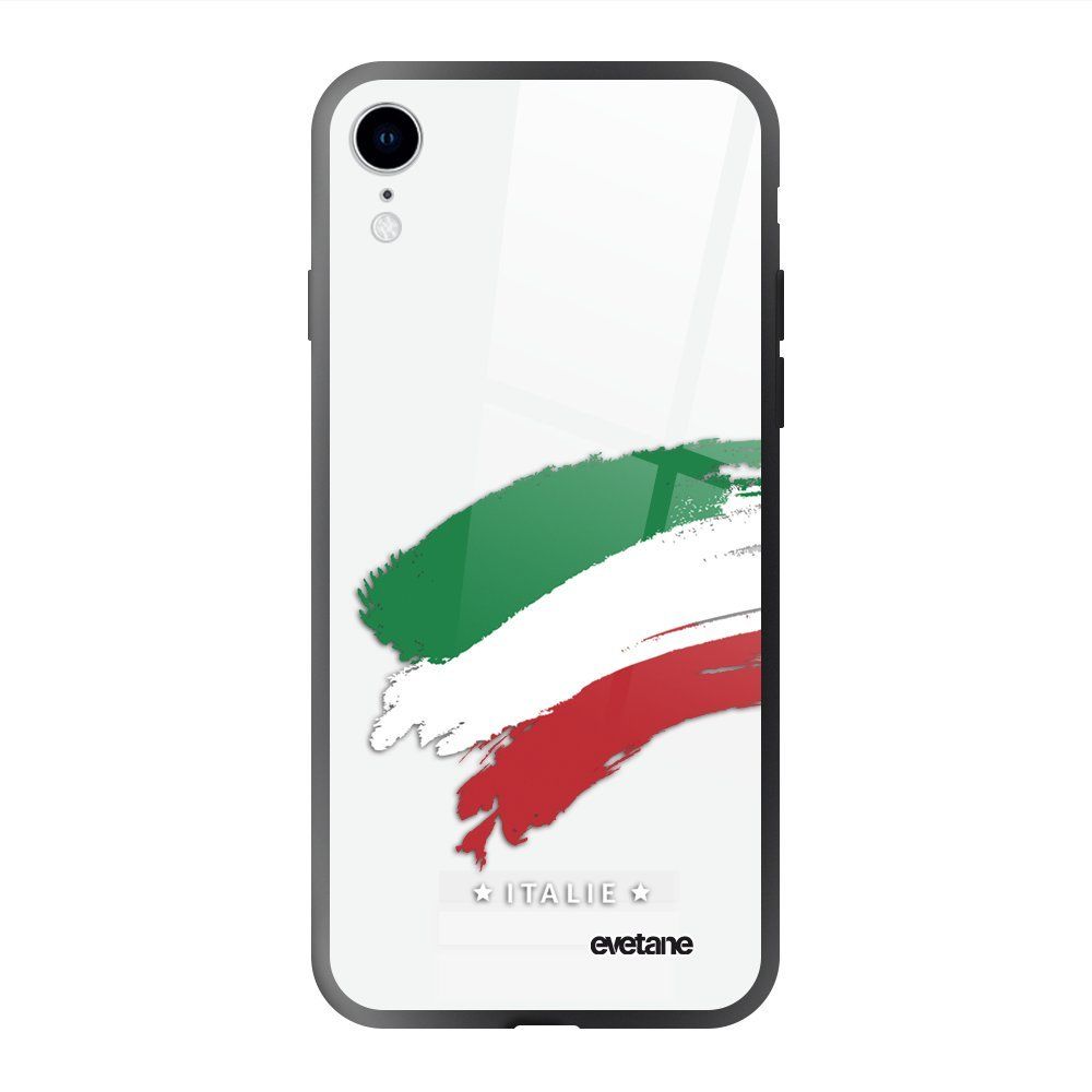 Evetane - Coque iPhone XR soft touch noir effet glossy Italie Design Evetane - Coque, étui smartphone