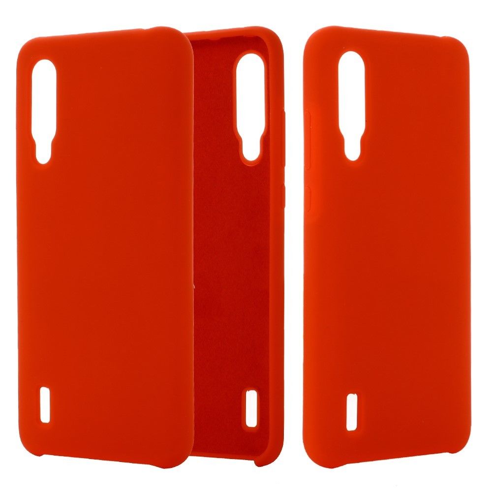 marque generique - Coque en silicone liquide rouge pour votre Xiaomi Mi CC9/CC9 Meitu Edition - Coque, étui smartphone