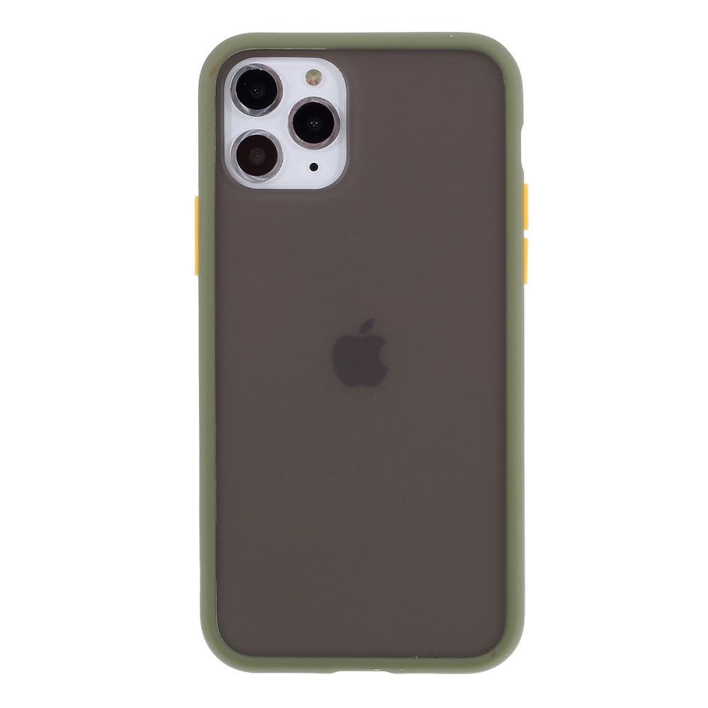 marque generique - Coque en TPU hybride matte résistant aux chutes de la peau vert pour votre Apple iPhone 11 Pro Max 6.5 pouces - Coque, étui smartphone