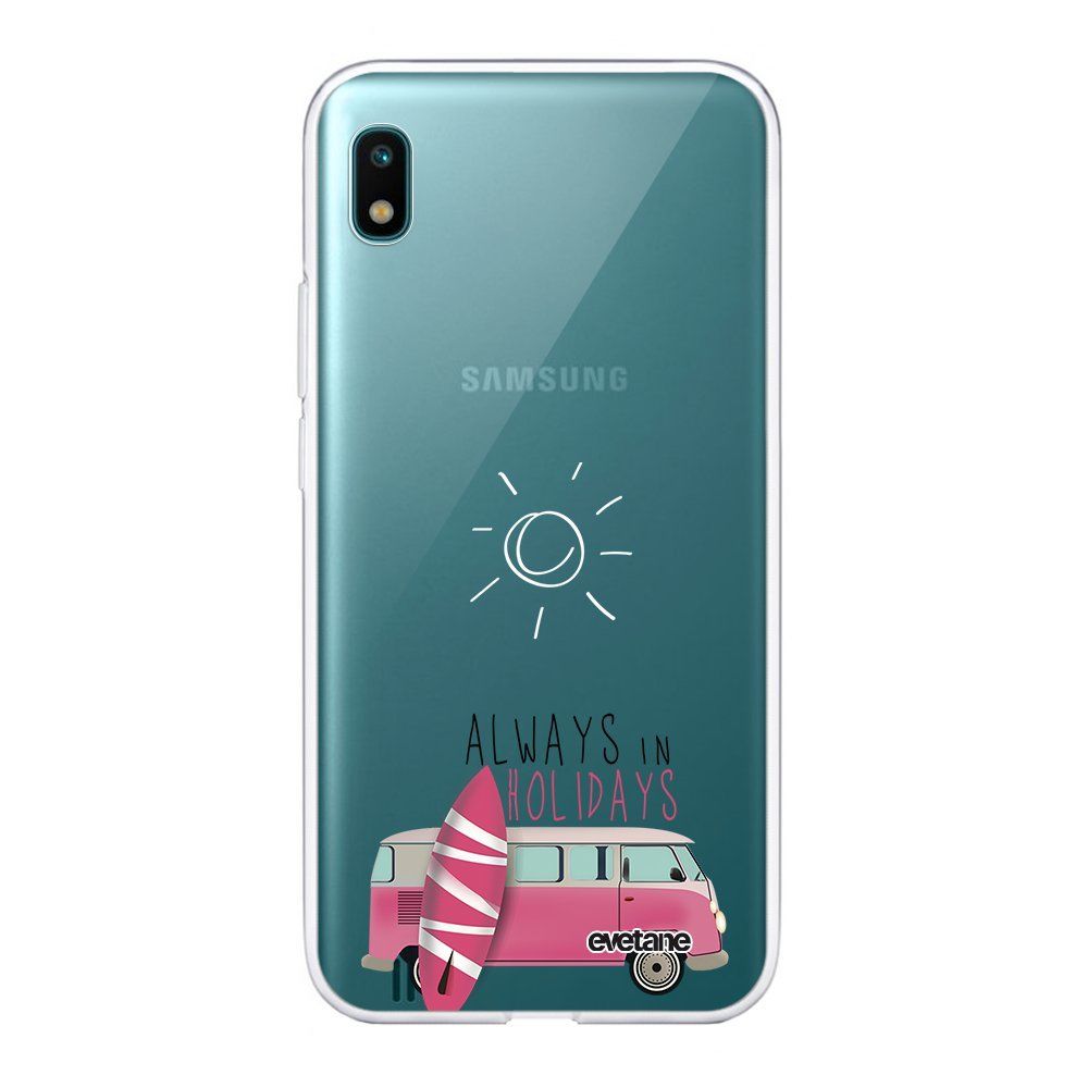 Evetane - Coque Samsung Galaxy A10 360 intégrale transparente Always in holidays Ecriture Tendance Design Evetane. - Coque, étui smartphone