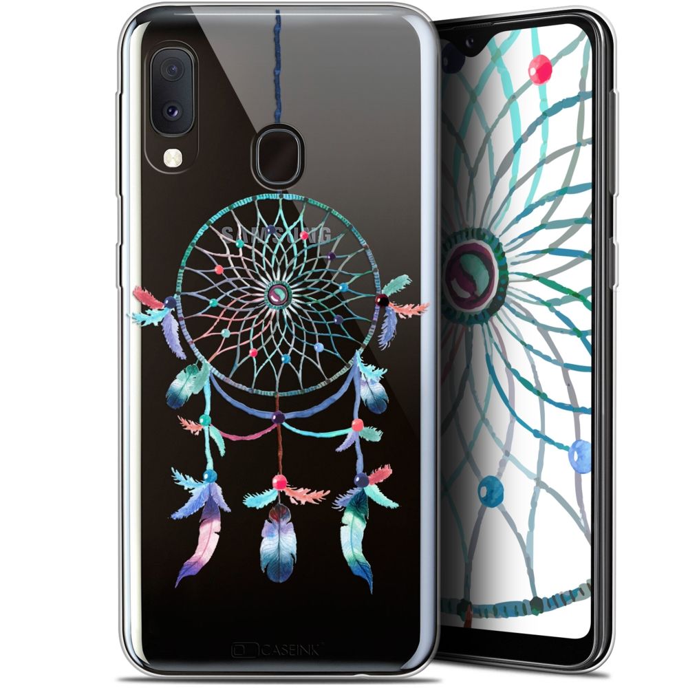 Caseink - Coque Pour Samsung Galaxy A20E (5.8 ) [Gel HD Collection Dreamy Design Attrape Rêves Rainbow - Souple - Ultra Fin - Imprimé en France] - Coque, étui smartphone