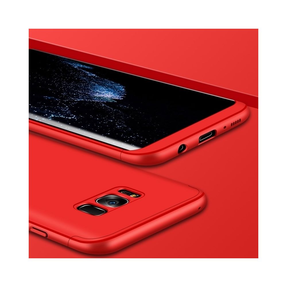 Wewoo - Coque rouge pour Samsung Galaxy S8 + / G9550 PC Trois - Shield Shield 360 degrés pleine couverture de de protection arrière - Coque, étui smartphone